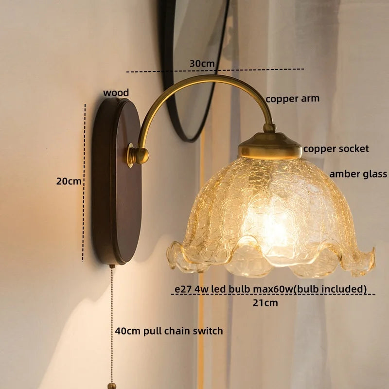 Decorbites™ Glas-Kupfer-LED-Wandleuchten – Nordisch Moderne Schlafzimmer Badezimmer Wohnzimmer Lampe
