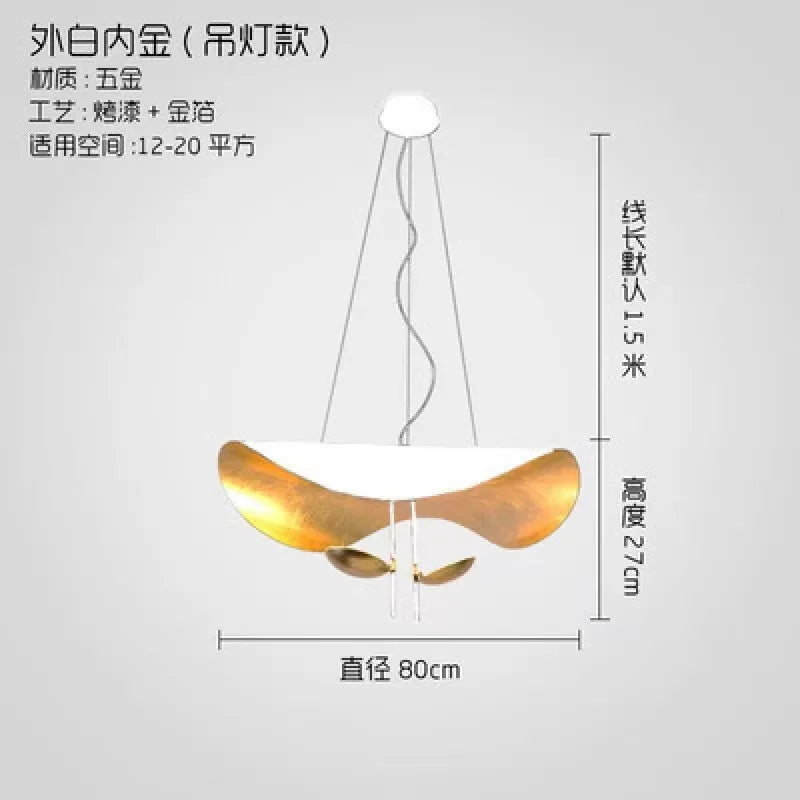 Decorbites™ Gold-Textur LED-Hängeleuchten: Moderne Hängelampen für Wohnzimmer und Schlafzimmer