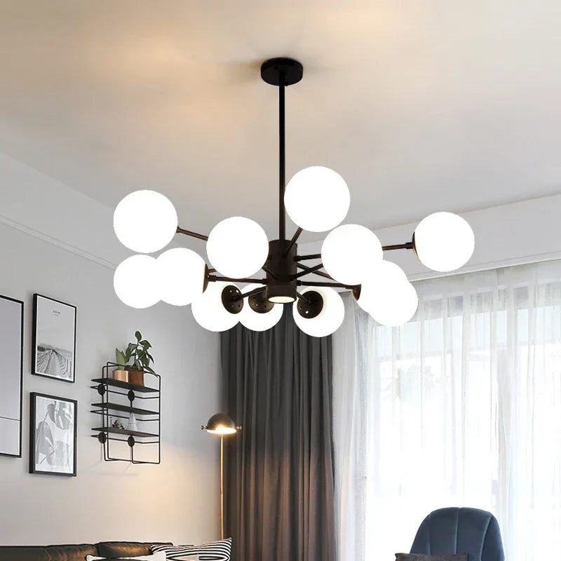 Decorbites™ Glas-Kugeln-LED-Kronleuchter für Schlafzimmer und Esszimmer