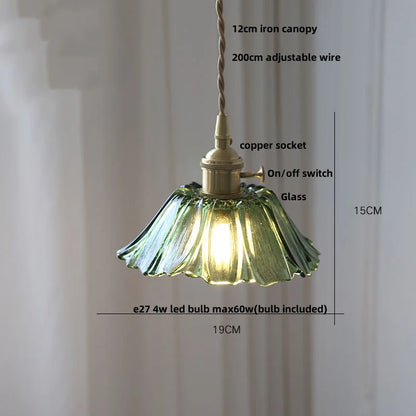 Decorbites™ Klares Glas Nordisches LED-Hängeleuchte mit Messingknopf-Schalter