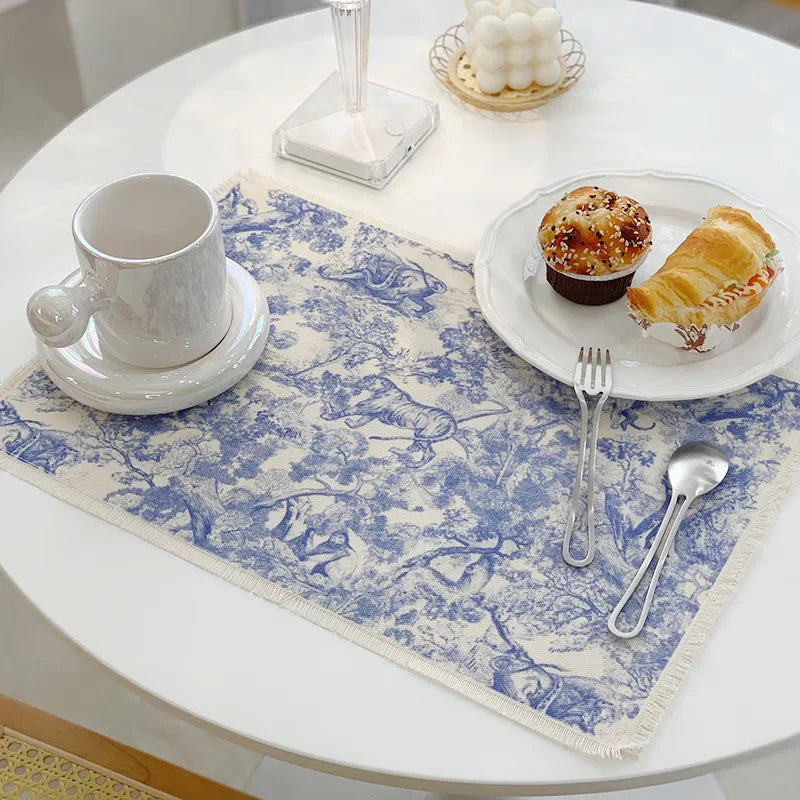 Decorbites™ Baumwoll-Leinen-Tischset - Wasserdicht & Wärmeisolierend Küchenuntersetzer