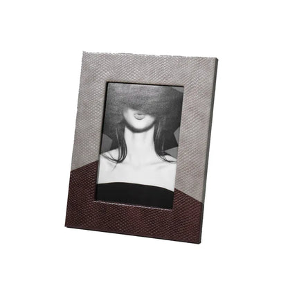 Decorbites™-Leder-Spleiß-Schreibtisch-Foto-Rahmen – Wohnaccessoire & Dekorationsgegenstand