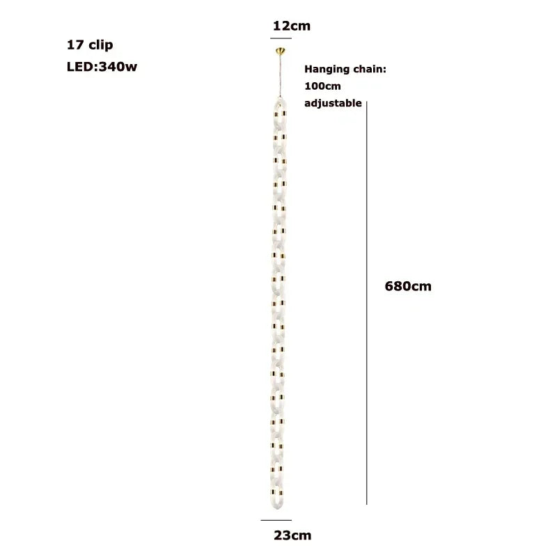Decorbites™ Kristall-Goldkette-Hängelampe Deckenleuchte für die Hausdekoration