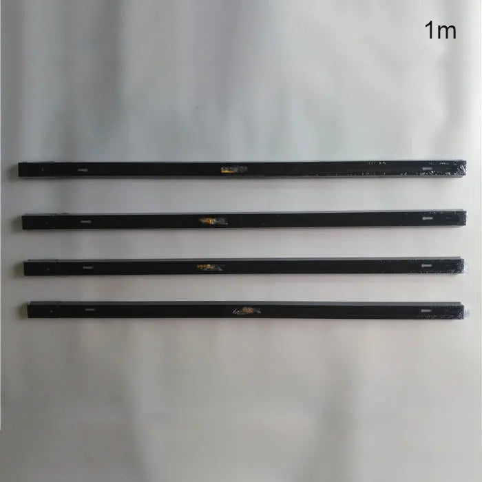 Decorbites™ Decken-Schienen-Verbindungs-Set: Schwarz/Weiß, Gerade/Kreuz, 0,5 m/1 m, 2-adrig