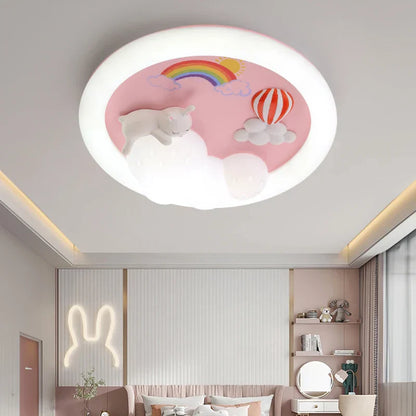 Decorbites™ Kinder-Deckenleuchte: Minimalistische Rosa-Blaue Lampe für Schlafzimmer oder Wohnzimmer