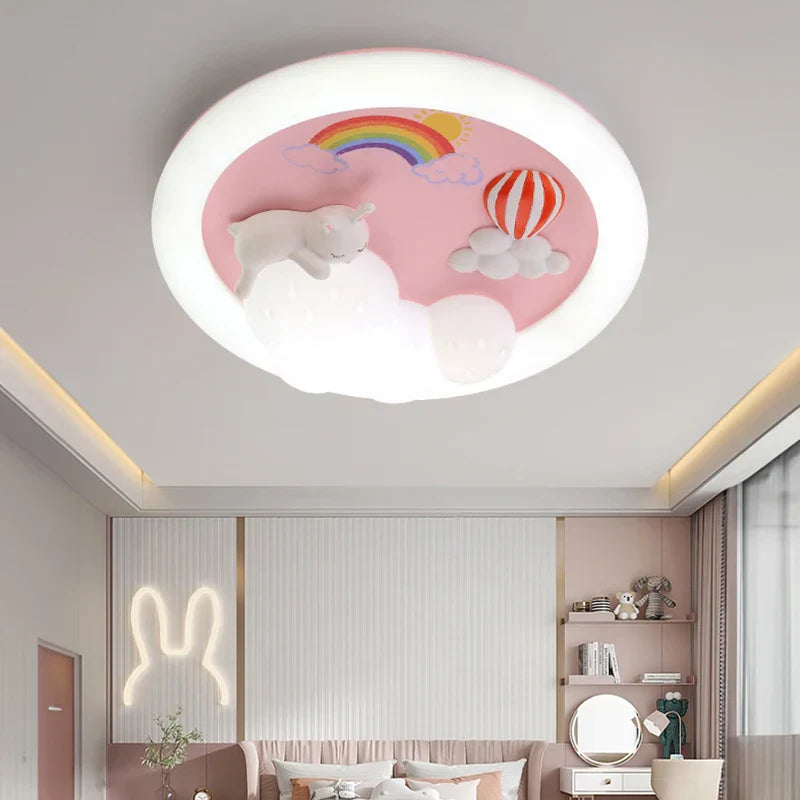 Decorbites™ Kinder-Deckenleuchte: Minimalistische Rosa-Blaue Lampe für Schlafzimmer oder Wohnzimmer