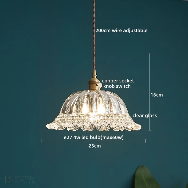 Decorbites™ Klar-Glas-LED-Pendelleuchte | Nordische Hängelampe für Küche, Wohnzimmer