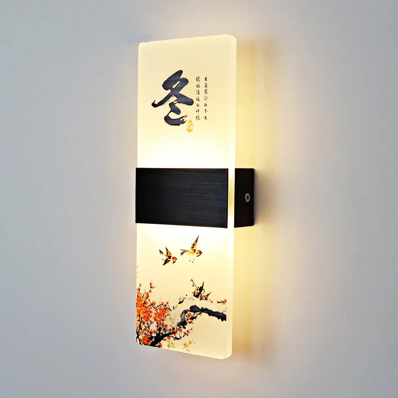 DecorBites™ Acrylic Shade LED Square Wall Lamp for Home Decor