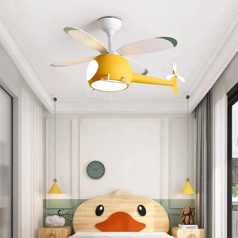 Decorbites™ Hubschrauber-Deckenleuchte: Nordische kreative Dekorationslampe für das Kinderzimmer