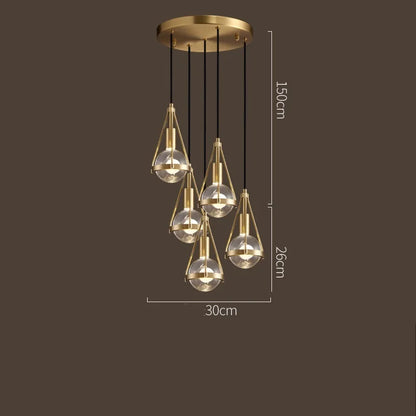 DecorBites™ Crystal Ball Pendant Lights - Nordic Modern Design for Home Lighting