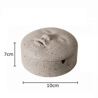 Decorbites™ Menschliches Gesicht Charakter Aschenbecher Büro Schreibtisch Dekoration Gras Rauchen Zubehör Geschenk