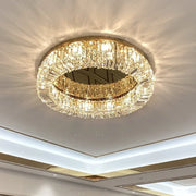 Gold Crystal Dining Chandelier D100cm 16-Light