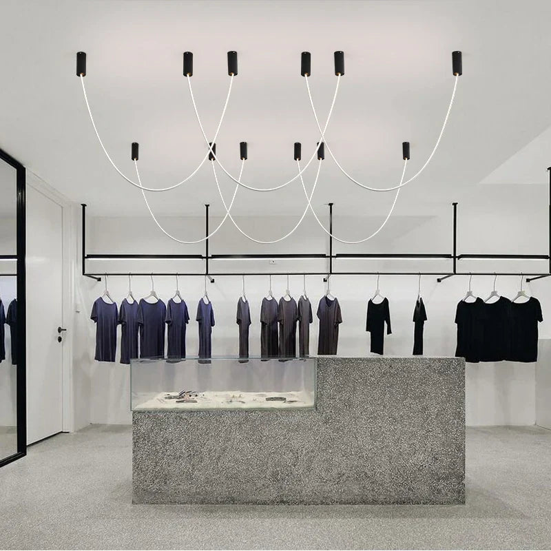 Leather Minimalist Chandelier