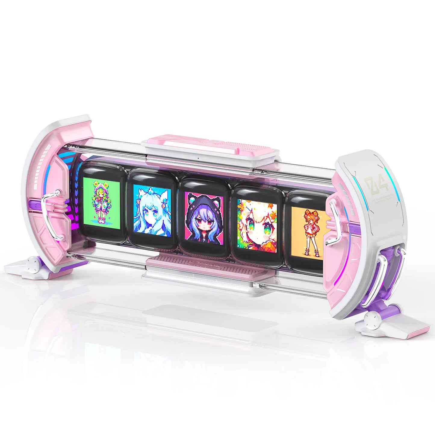 DecorBites™ Cute Gaming Digital Clock with Smart App Control and Weather Forecast, Stock Updates