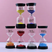 Decorbites™ Kinder 30-Minuten Sanduhr Timer für Hausaufgaben, Zähneputzen, 7 Farben