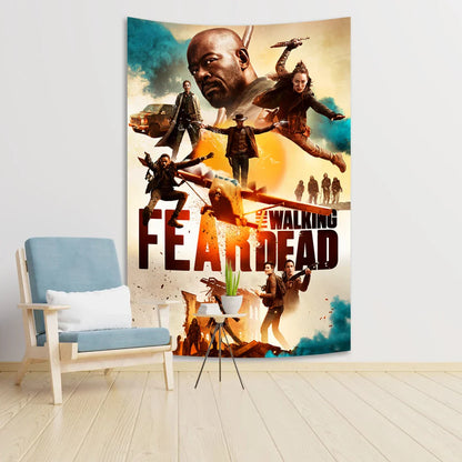 DecorBites™ Daryl Dixon Tapestry: Classic Horror Wall Mount for Bedroom & Computer Room