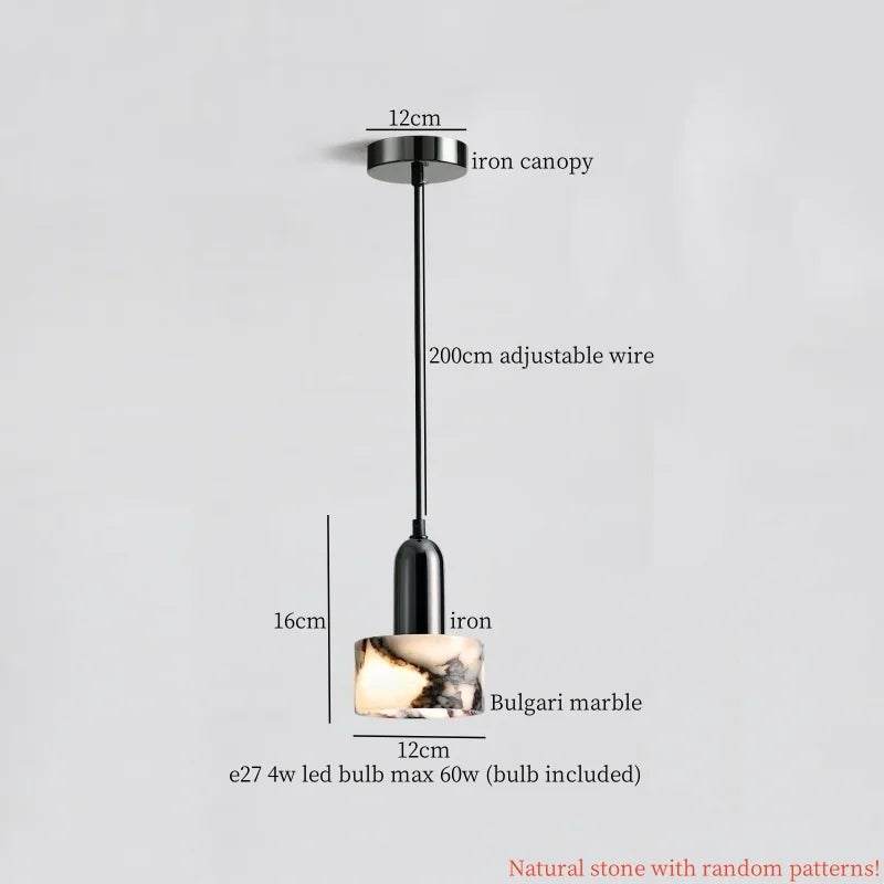 Decorbites™ Glas-Kugelleuchte LED-Hängeleuchte für Schlafzimmer Esszimmer Küche - Vintage Hängelampe