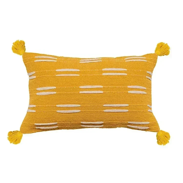 DecorBites™ Geometric Tufted Tassel Cushion Cover 30x50cm/45x45cm