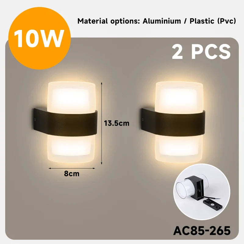 DecorBites™ LED Facade Wall Light for Home and Garden Decor, Waterproof Stair Luminaire