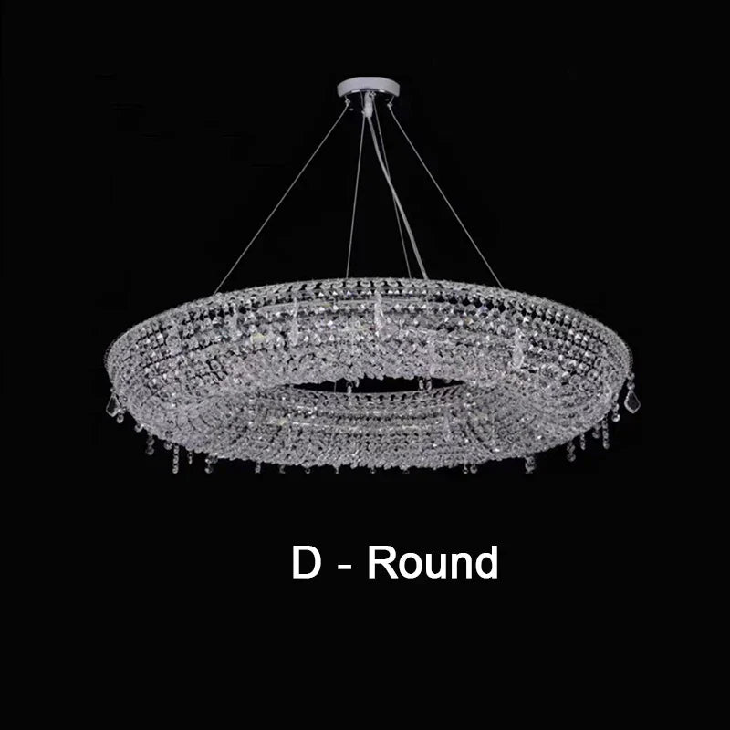 DecorBites™ Crystal Bird Nest Chandelier for Modern Living Dining Room Indoor Lighting