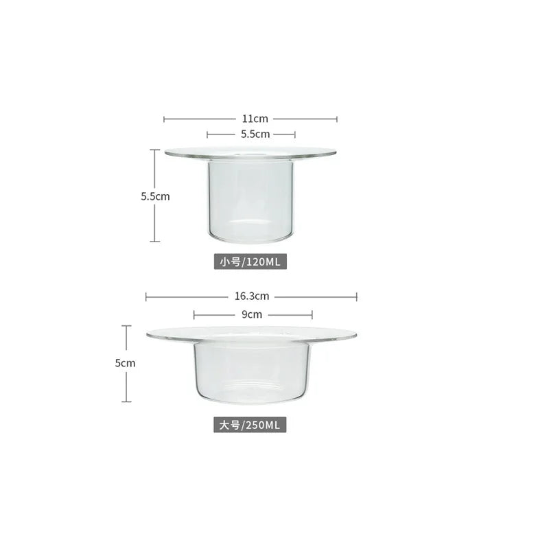 Decorbites™ Süßer Strohhut-Glas-Schüssel für Desserts und Früchte