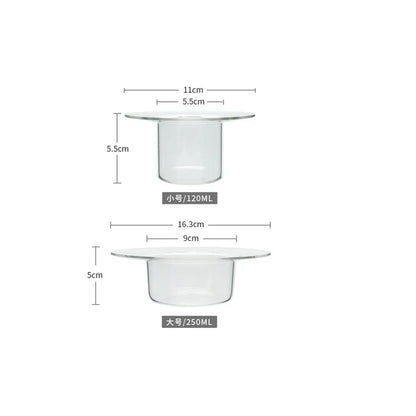 Decorbites™ Süßer Strohhut-Glas-Schüssel für Desserts und Früchte