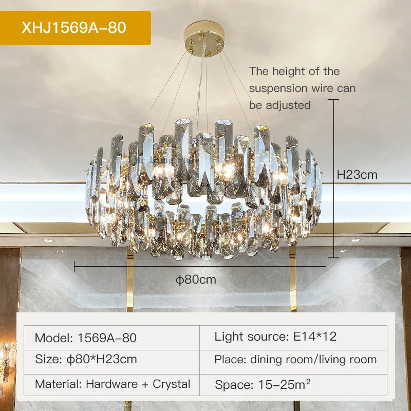 Decorbites™ Kristall-LED-Kronleuchter für gehobene Wohnräume