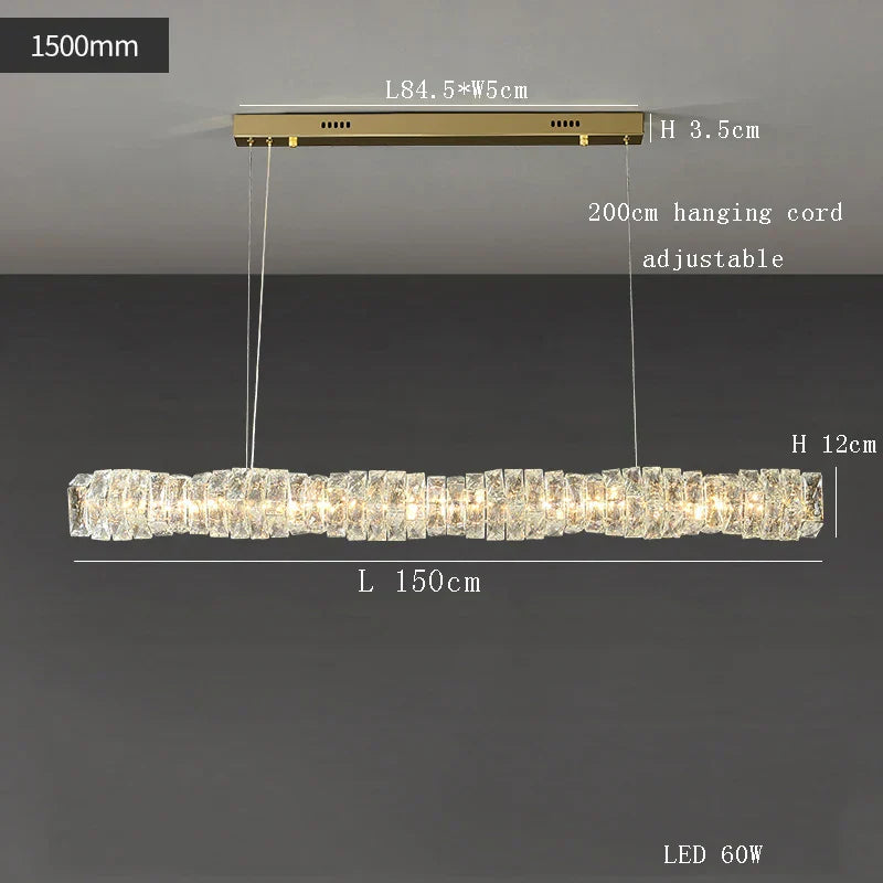 Decorbites™ Glasleuchter LED-Deckenleuchte modern für Wohnzimmer Hotel Speisesaal