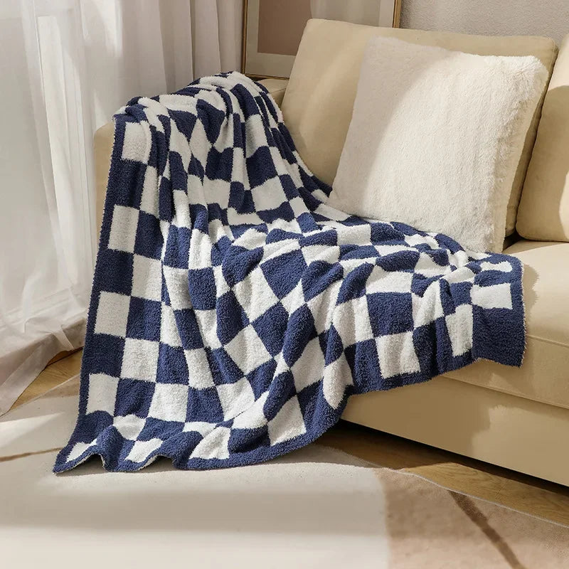 Decorbites™ Strick-Karo-Decke