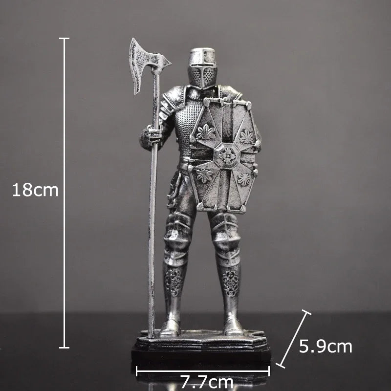 Resin Knight Desk Statue