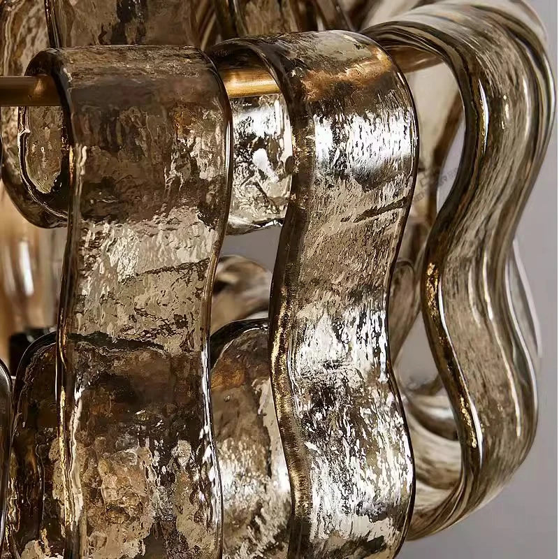 Decorbites™ Dunkelbraune Glas-Wandleuchter, LED-Dekoration für Wohnzimmer, Gang, Nachttisch