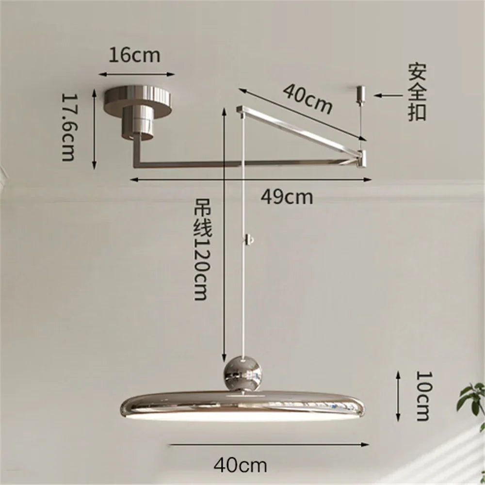 Decorbites™ Sahne-Eisen-Kunst-Lüster LED-Hängeleuchte für Schlafzimmer und Wohnzimmer