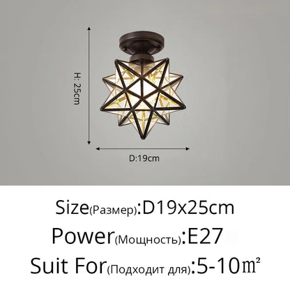 DecorBites™ Crystal Glass LED Chandelier for Modern Living, Study, and Aisle Lighting