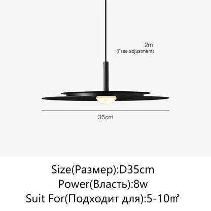 Decorbites™ Fliegende Untertasse LED-Kronleuchter: Nordisch Modern Dekorative Beleuchtungslampe für Küche und Schlafzimmer