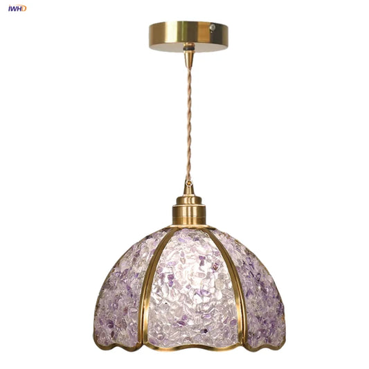 DecorBites™ Crystal Glass LED Pendant Light Fixture for Kitchen Dining Room Bar Luxury Art Decor