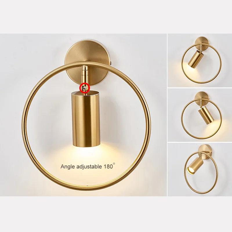 DecorBites™ LED Wall Light with Adjustable Angle GU10 Holder for Home Bedroom Decor