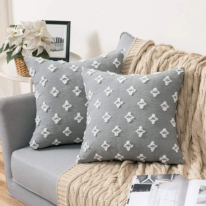 Decorbites™ Hahnentritt-Muster Kissenbezug 30x50 cm Schwarz und Weiß Bogen-Taille Kissenhülle