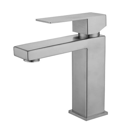 Decorbites™ Gebürsteter Gold Waschbeckenarmatur Einhebelmischer für kaltes und warmes Wasser Aufsatzmontage