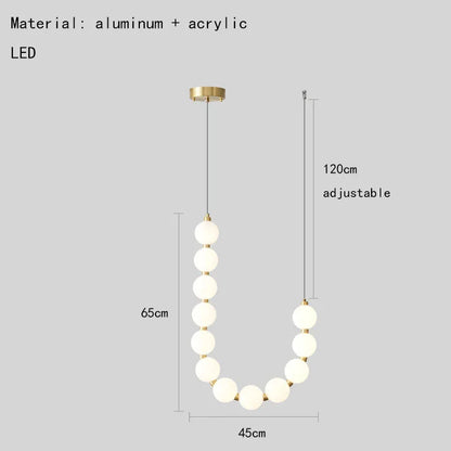 Decorbites™ Acryl-LED-Kronleuchter: Moderne Pendelleuchte für das Wohnzimmer