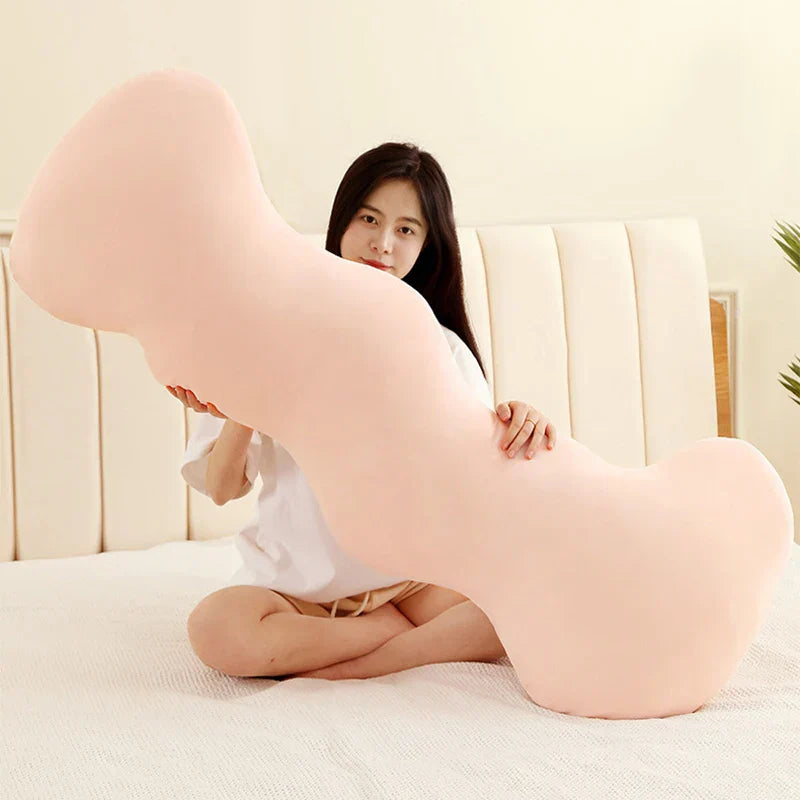 DecorBites™ Ice Cream Wavy Soft Plush Pillow for Girls Bedroom & Sofa