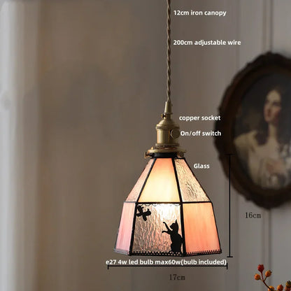 Decorbites™ Bunte Glas Tiffany-Stil LED-Hängeleuchte, moderne Hängelampe