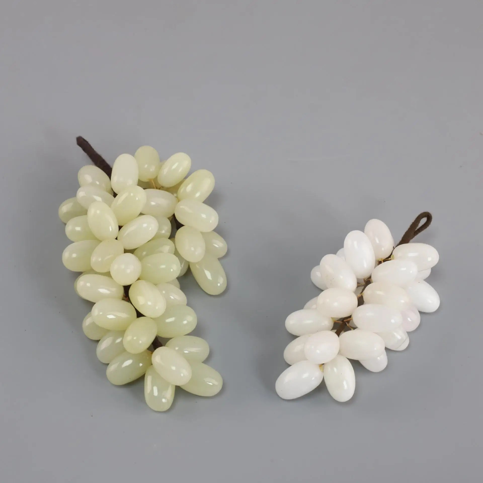Green Jade Grape Sculpture