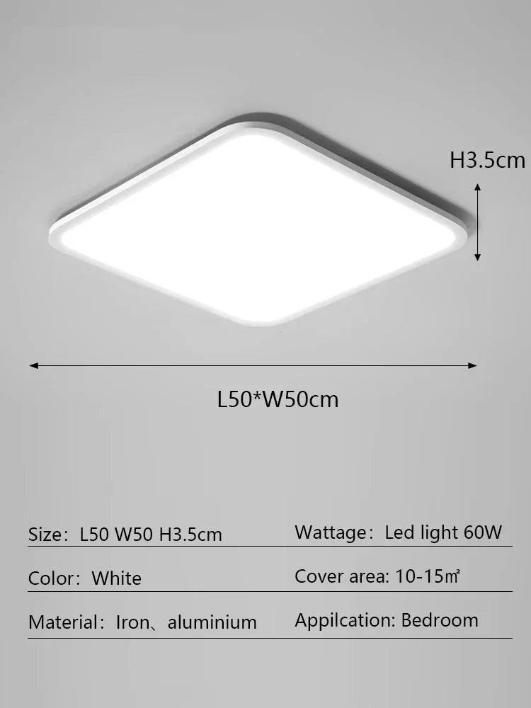 Decorbites™ LED-Deckenleuchte: Modernes minimalistisches rechteckiges Design für Wohnzimmer, Schlafzimmer, Innenbeleuchtung
