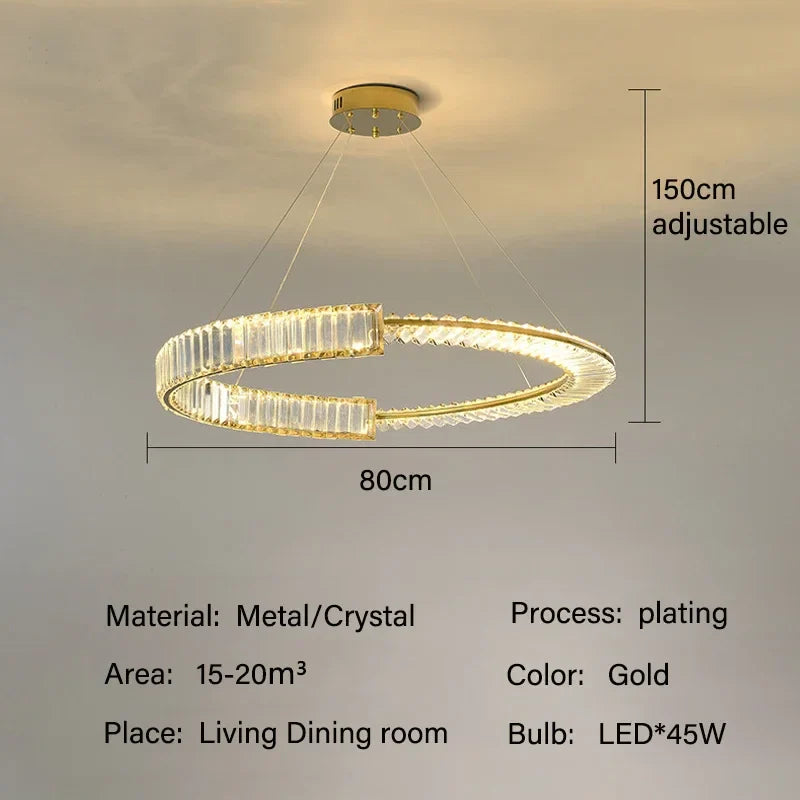 Decorbites™ Kristall-Leuchter: Moderne Luxus-LED-Beleuchtung für Wohnzimmer, Esszimmer und Schlafzimmer