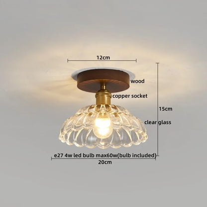 Decorbites™ Glas-Kupfer-LED-Deckenleuchte im modernen Stil für die Heimdekoration und das Restaurant