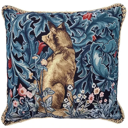 Decorbites™ Löwen-Teppich-Jacquard-Quadrat-Kissenbezug für Sofa und Bett – Vintage-Tierstil