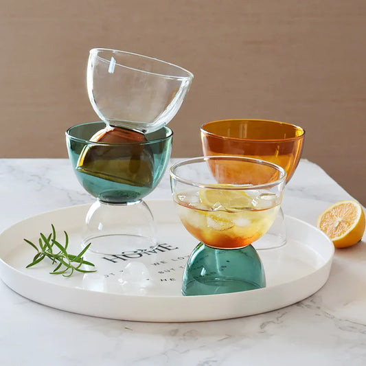 Decorbites™ Dessert-Eiscreme-Becher Glas Kaltgetränk Cocktail Saft Gelee-Becher.