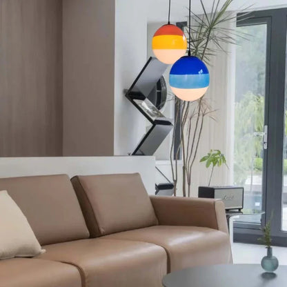 Nordische Minimalistische Farbverlauf-Glas-Kuppel-Hängeleuchten Restaurant Café Kinderzimmer Schaufenster-Dekoration LED-Licht