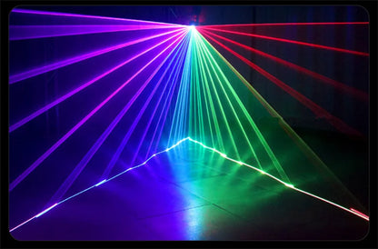Decorbites™ Laser-Musiksteuerungs-Projektor: DJ-Disco-Party-Karaoke-Scheinwerfer