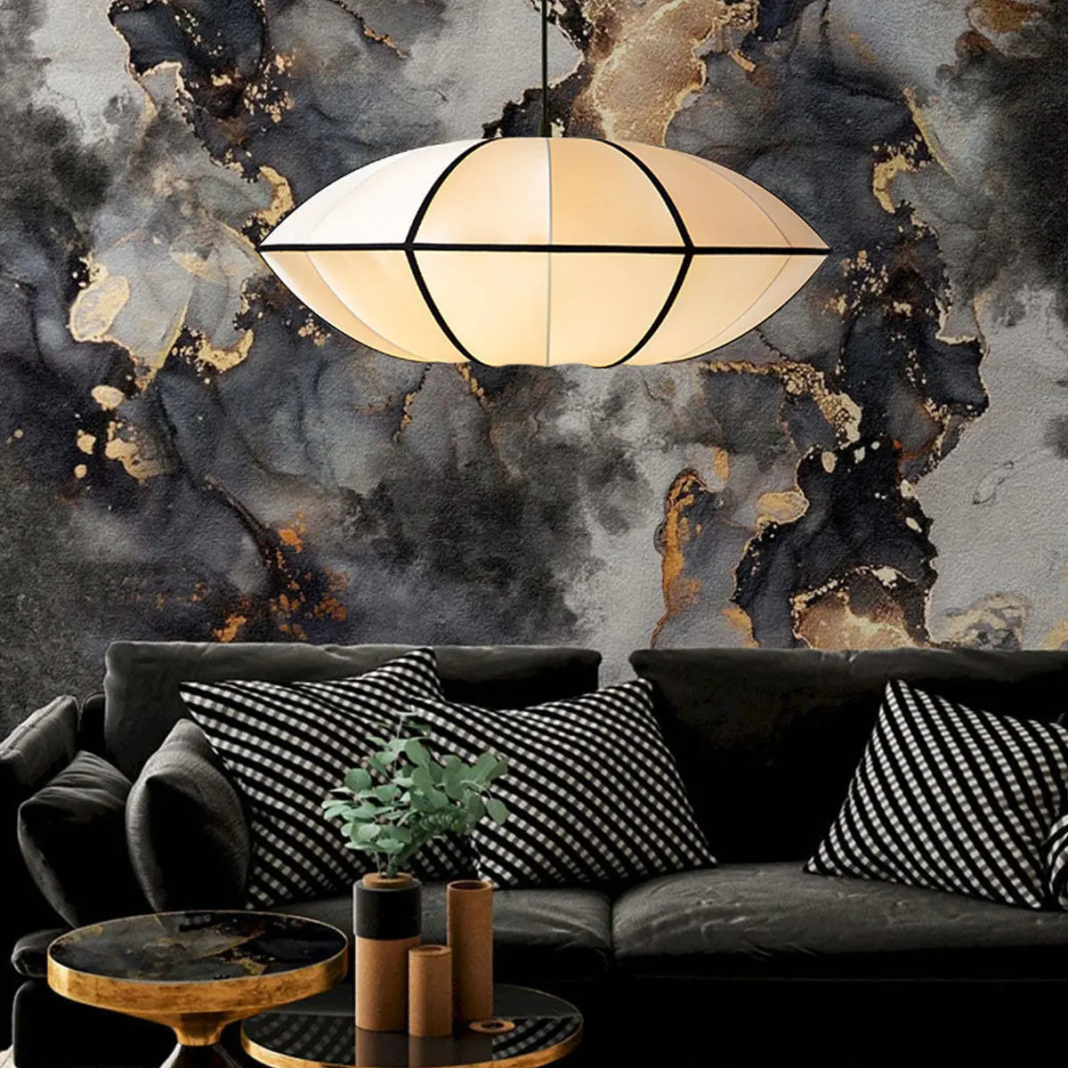 Decorbites™ Dänische Stoffleuchte Pendellampe Vintage-Kronleuchter E27-Birnen